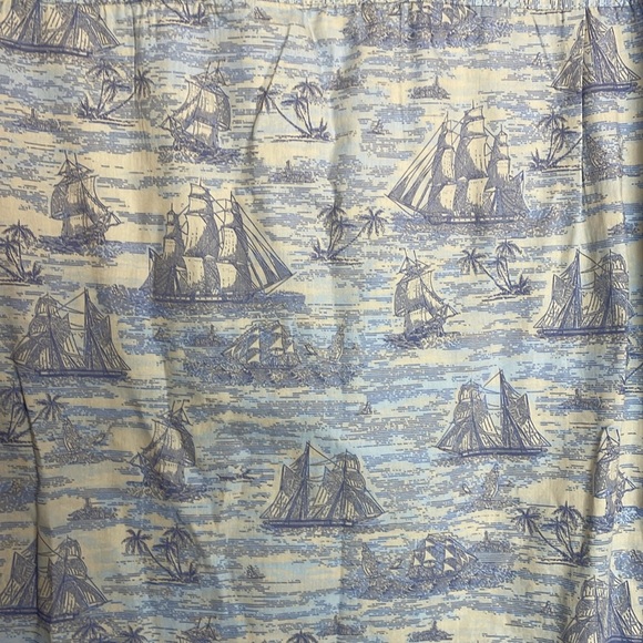 NWT Men’s Saddlebred Button Down Dress Shirt Pirate Ships Theme Size Large - Picture 8 of 10